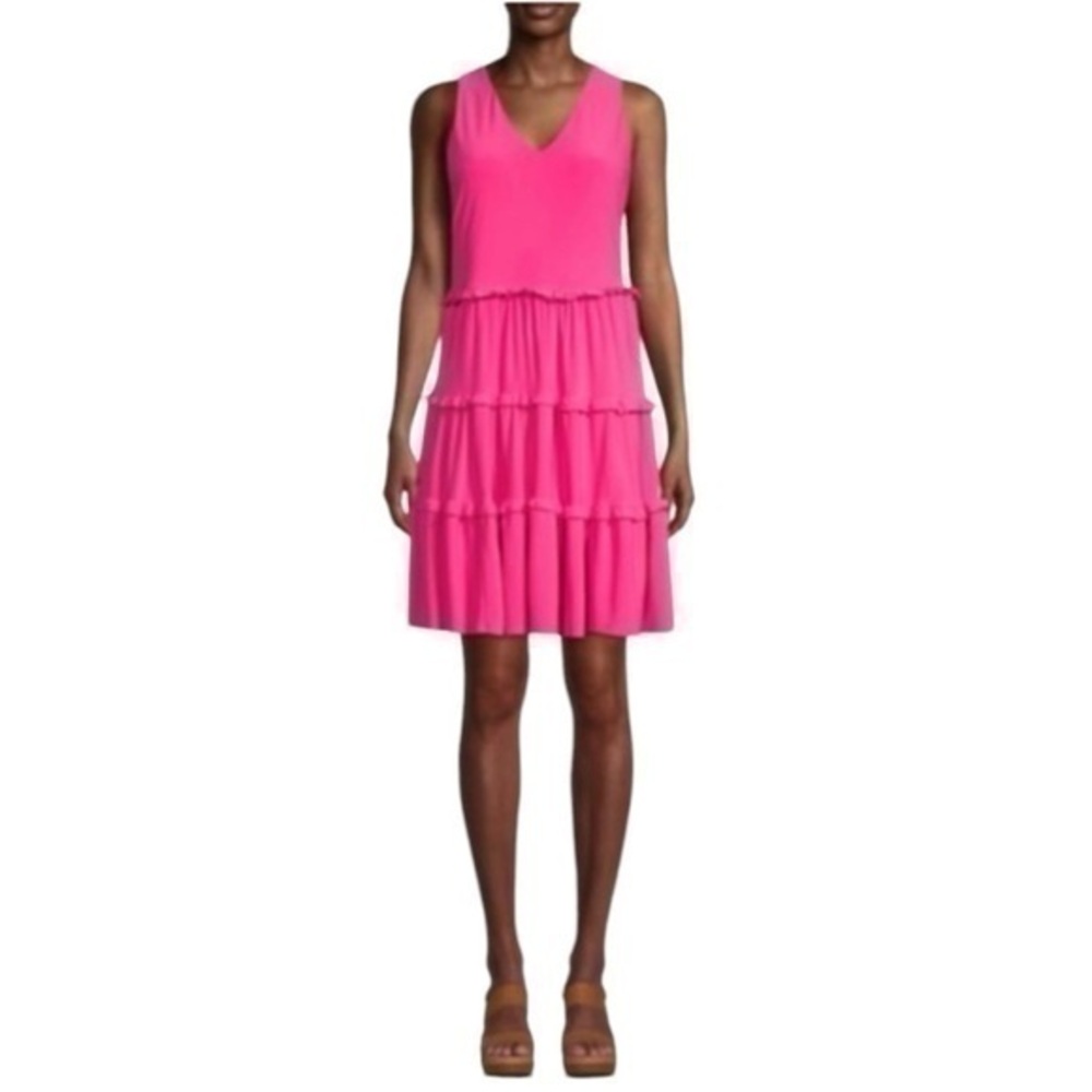 Tommy Hilfiger V-Neck Tiered Shift Dress 💕